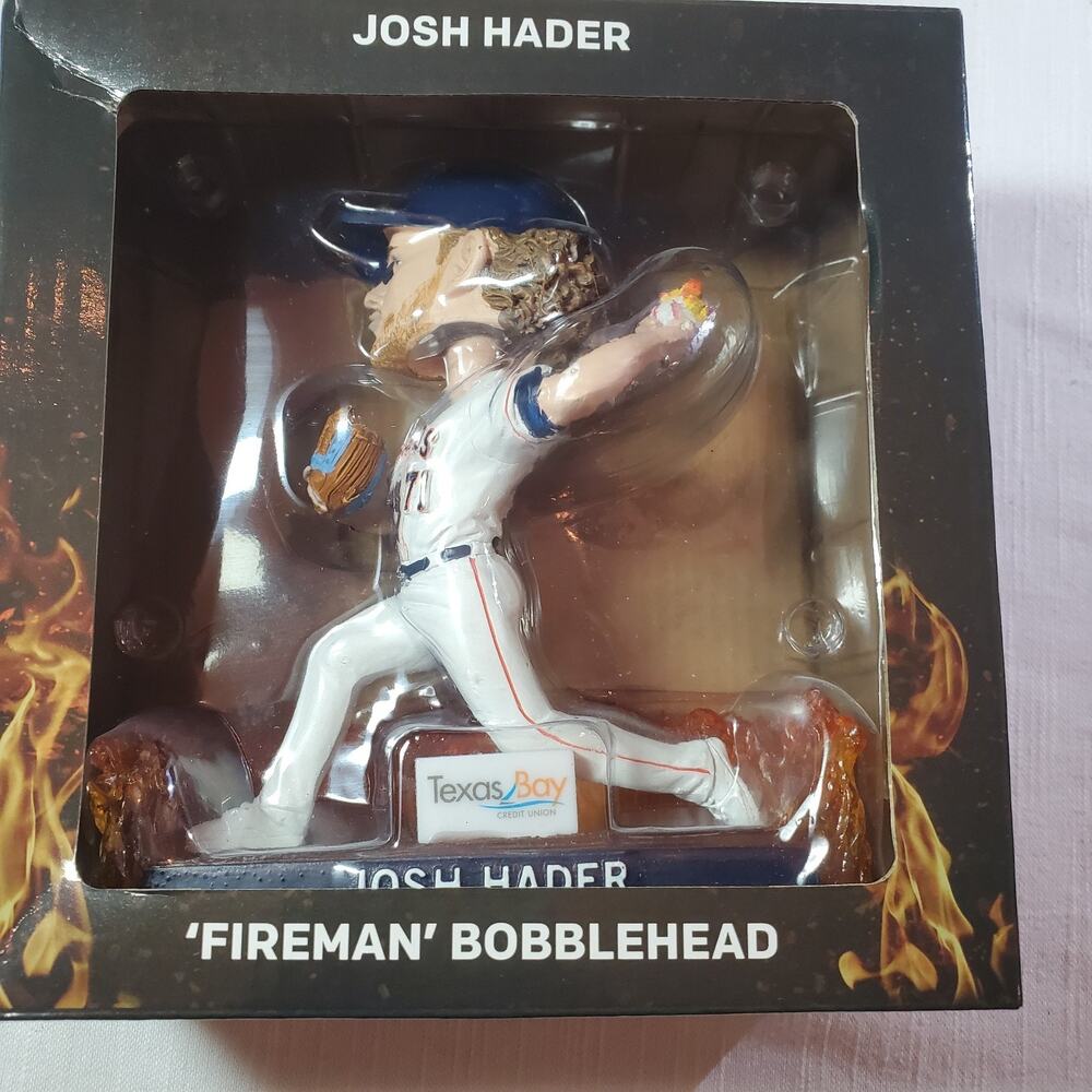 Houston Astros Josh Hader Fireman Bobblehead SGA New In Box MLB